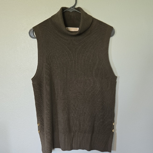 Michael Kors Olive Green Sweater Tank Size XL - Picture 1 of 6